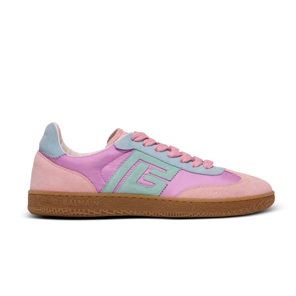 !SOLD! Balmain Swan suede and nylon trainers - Picture 2 of 9